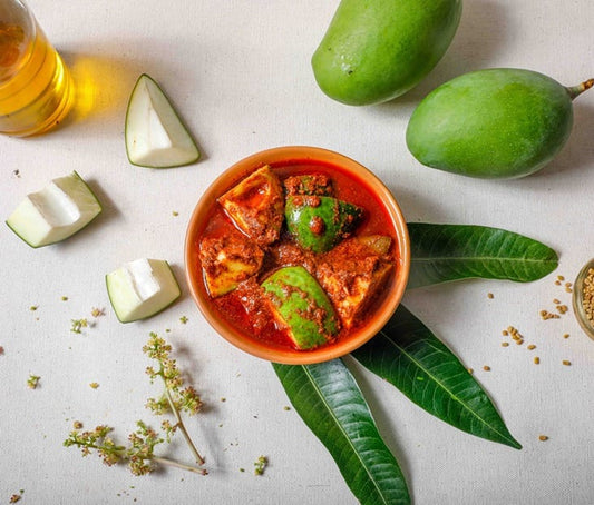 Cut Mango Pickle / Andhra Avakaya  Homemade - Fresh