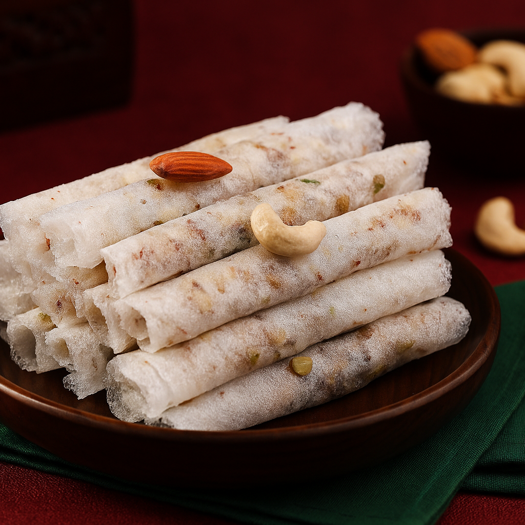 Sugar Dry Fruits Putharekulu